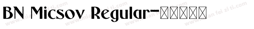 BN Micsov Regular字体转换